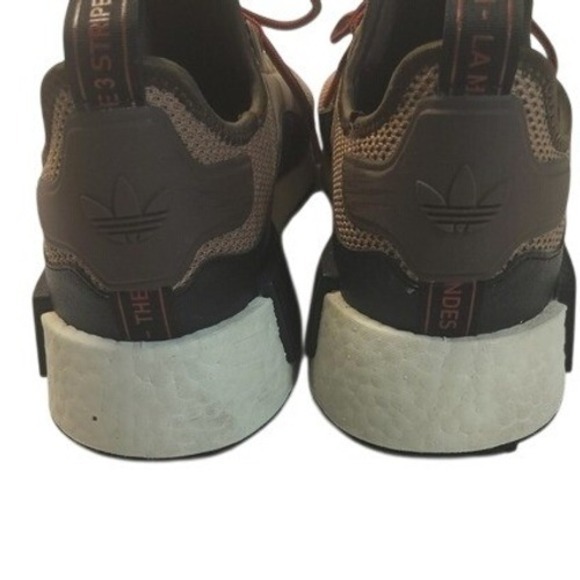 Adidas NMD R1 Adventure Men's Running Shoes Sneaker Tan Red Size 10 - Picture 7 of 12